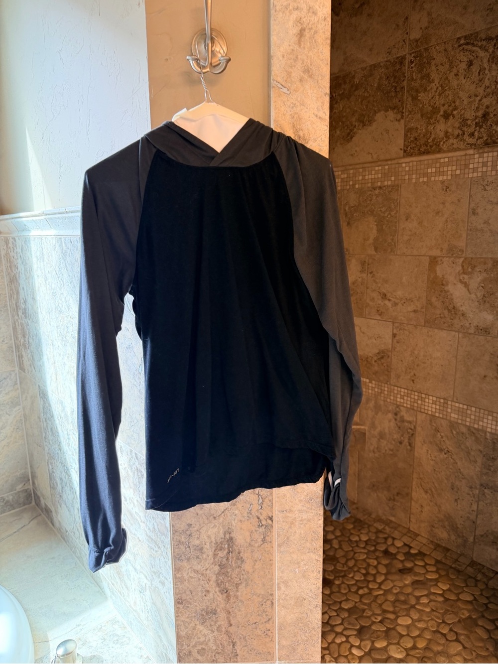 Nike Black Long Sleeve Hooded Tee